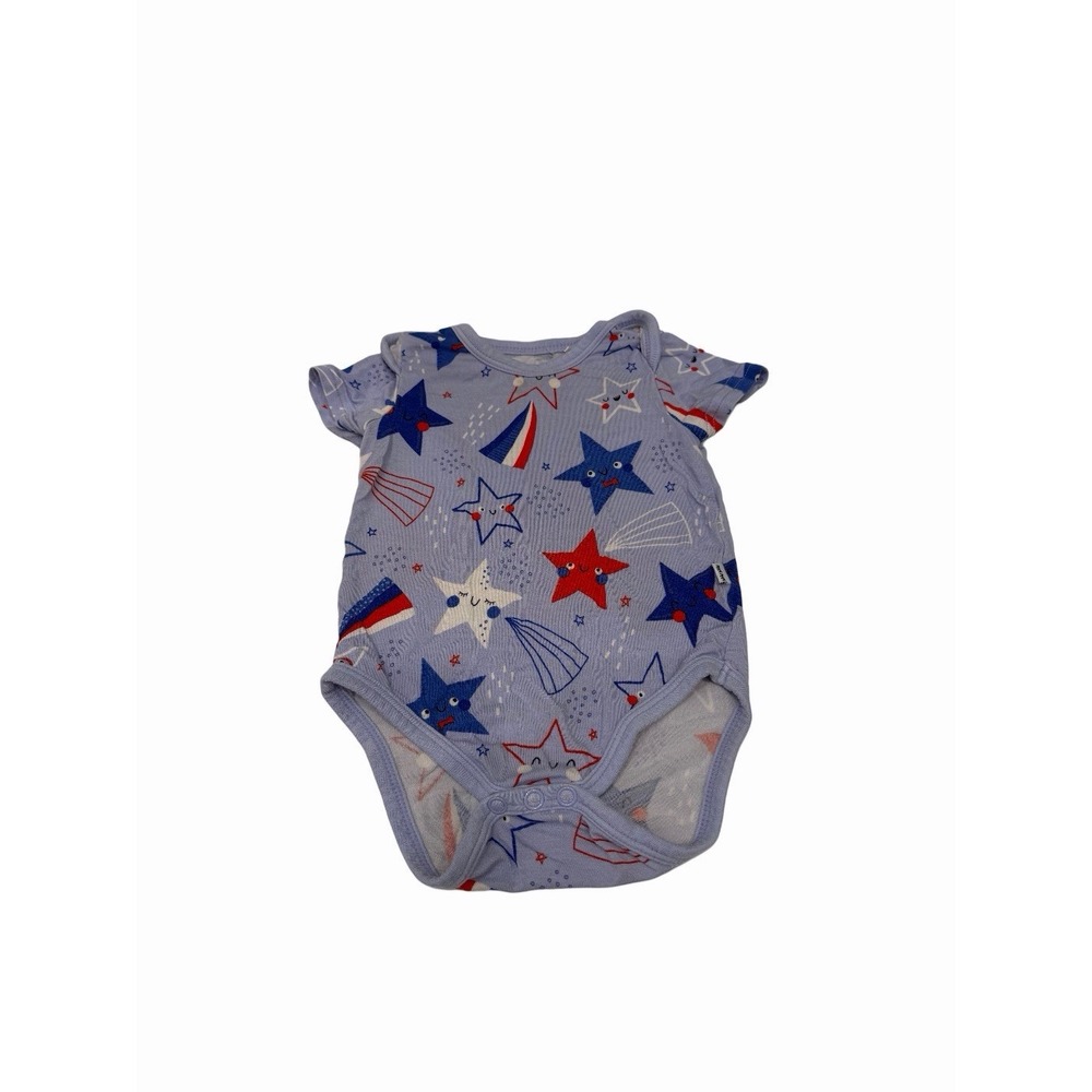 Play By Little Sleepies Baby One Piece Blue Stars Size 3-6 Month